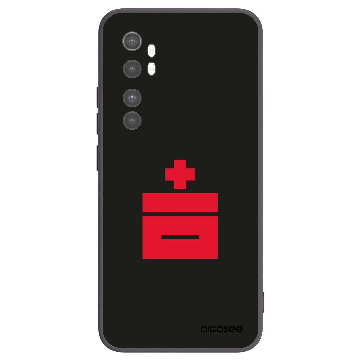 Picasee silikónový čierny obal pre Xiaomi Mi Note 10 Lite - Le Plastenciaga