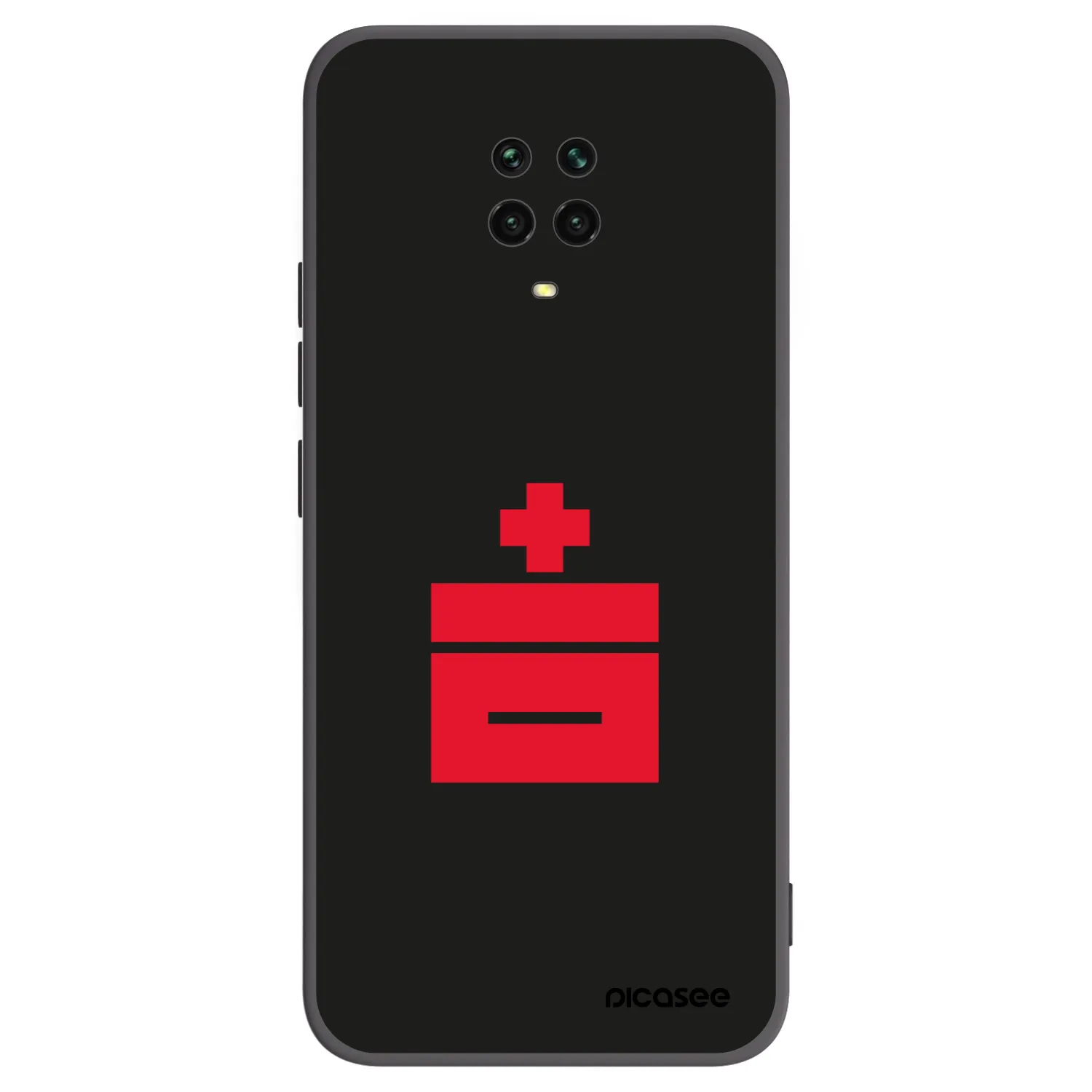 Picasee silikónový čierny obal pre Xiaomi Redmi Note 9S - Le Plastenciaga