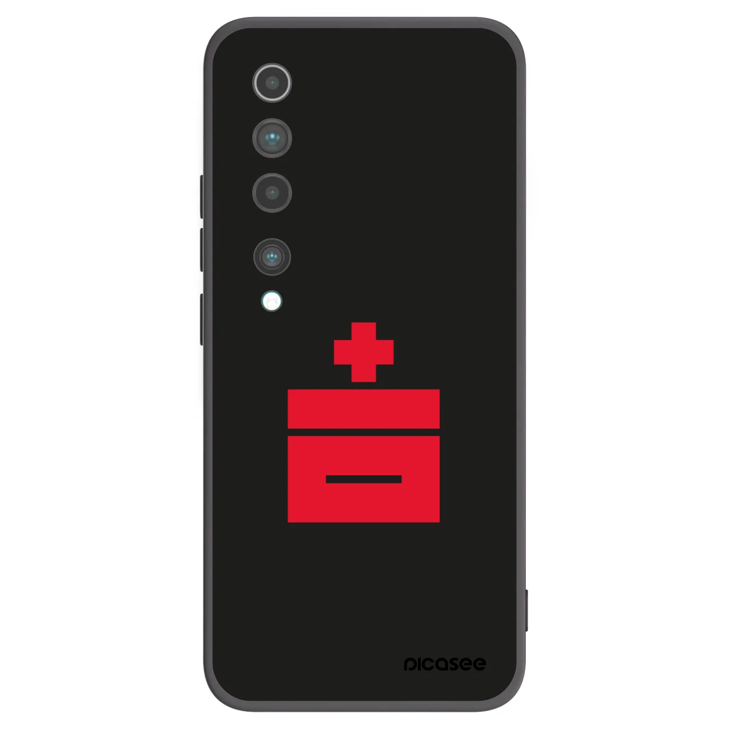 Picasee silikónový čierny obal pre Xiaomi Mi 10 - Le Plastenciaga