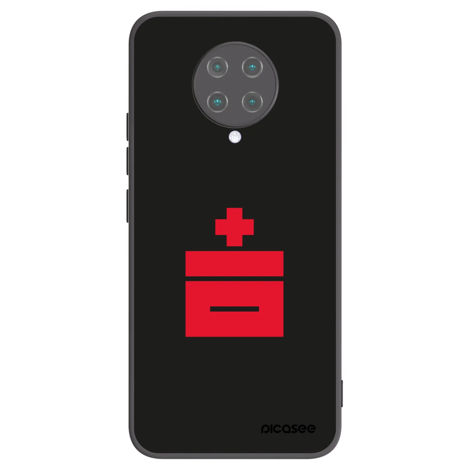 Picasee silikónový čierny obal pre Xiaomi Poco F2 Pro - Le Plastenciaga