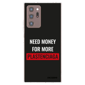 Picasee silikónový prehľadný obal pre Samsung Galaxy Note 20 Ultra - More PLASTENCIAGA