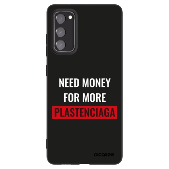 Picasee silikónový čierny obal pre Samsung Galaxy S20 FE - More PLASTENCIAGA