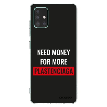Picasee silikónový prehľadný obal pre Samsung Galaxy M51 M515F - More PLASTENCIAGA