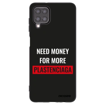 Picasee silikónový čierny obal pre Samsung Galaxy A12 A125F - More PLASTENCIAGA