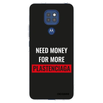 Picasee silikónový prehľadný obal pre Motorola Moto G9 Play - More PLASTENCIAGA