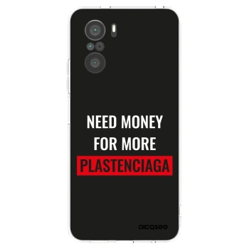 Picasee silikónový prehľadný obal pre Xiaomi Poco F3 - More PLASTENCIAGA