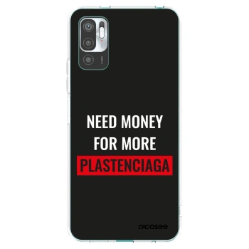 Picasee silikónový prehľadný obal pre Xiaomi Redmi Note 10 5G - More PLASTENCIAGA
