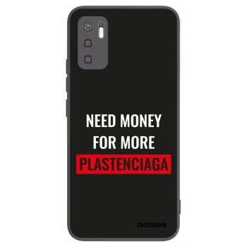 Picasee silikónový čierny obal pre Xiaomi Redmi Note 10 5G - More PLASTENCIAGA