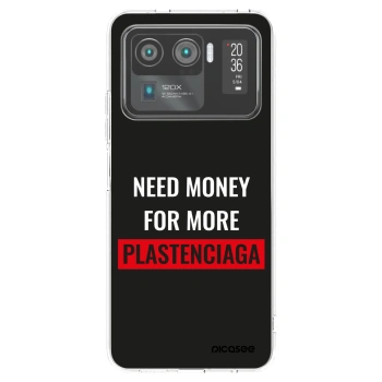 Picasee silikónový prehľadný obal pre Xiaomi Mi 11 Ultra - More PLASTENCIAGA
