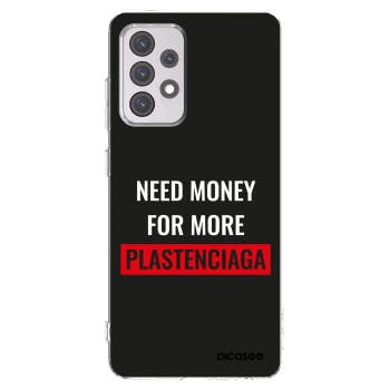 Picasee silikónový prehľadný obal pre Samsung Galaxy A52s 5G A528B - More PLASTENCIAGA