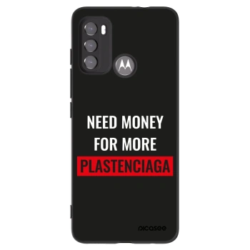 Picasee silikónový čierny obal pre Motorola Moto G60 - More PLASTENCIAGA