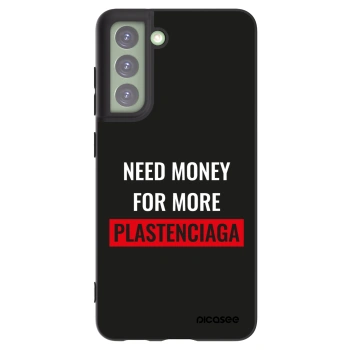 Picasee silikónový čierny obal pre Samsung Galaxy S21 FE 5G - More PLASTENCIAGA