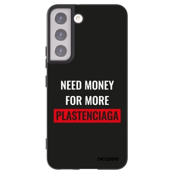 Picasee silikónový čierny obal pre Samsung Galaxy S22 5G - More PLASTENCIAGA