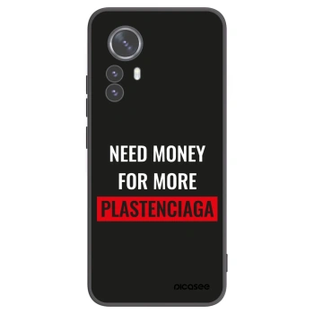 Picasee silikónový čierny obal pre Xiaomi 12 Pro - More PLASTENCIAGA