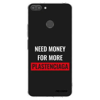 Picasee silikónový prehľadný obal pre Huawei P Smart - More PLASTENCIAGA