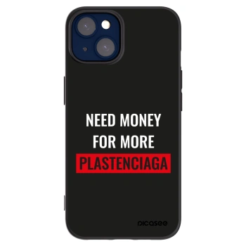Picasee silikónový čierny obal pre Apple iPhone 14 - More PLASTENCIAGA