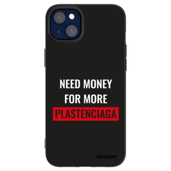 Picasee silikónový čierny obal pre Apple iPhone 14 Plus - More PLASTENCIAGA