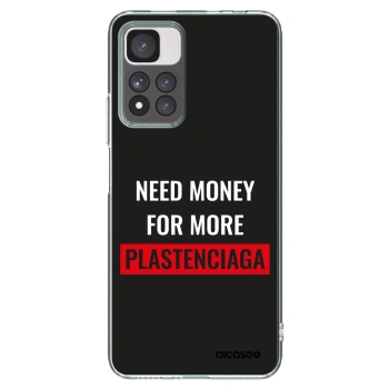 Picasee silikónový prehľadný obal pre Xiaomi Redmi Note 11 Pro+ 5G - More PLASTENCIAGA