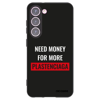 Picasee silikónový čierny obal pre Samsung Galaxy S23 5G - More PLASTENCIAGA