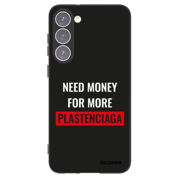 Picasee silikónový čierny obal pre Samsung Galaxy S23+ 5G - More PLASTENCIAGA