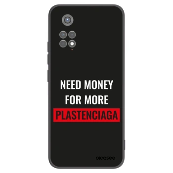 Picasee silikónový čierny obal pre Xiaomi Redmi Note 11S 5G - More PLASTENCIAGA