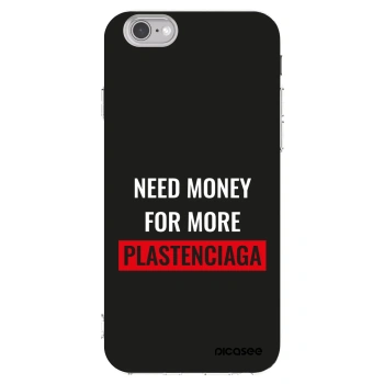 Picasee silikónový prehľadný obal pre Apple iPhone 6/6S - More PLASTENCIAGA