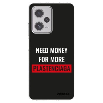 Picasee silikónový prehľadný obal pre Xiaomi Redmi Note 12 Pro+ 5G - More PLASTENCIAGA