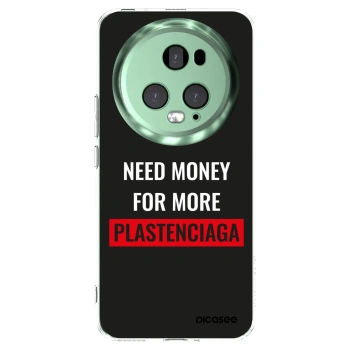 Picasee silikónový prehľadný obal pre Honor Magic5 Pro - More PLASTENCIAGA