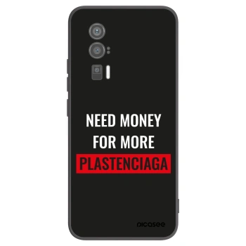 Picasee silikónový čierny obal pre Xiaomi Poco F5 Pro 5G - More PLASTENCIAGA