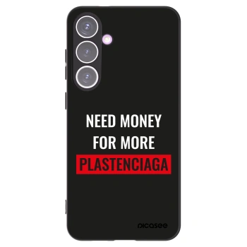 Picasee silikónový čierny obal pre Samsung Galaxy S24+ S926B 5G - More PLASTENCIAGA