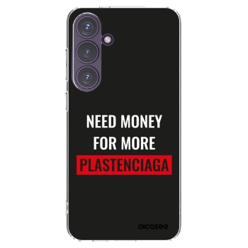 Picasee silikónový prehľadný obal pre Samsung Galaxy S24+ S926B 5G - More PLASTENCIAGA