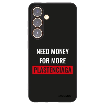 Picasee silikónový čierny obal pre Samsung Galaxy S24 S921B 5G - More PLASTENCIAGA