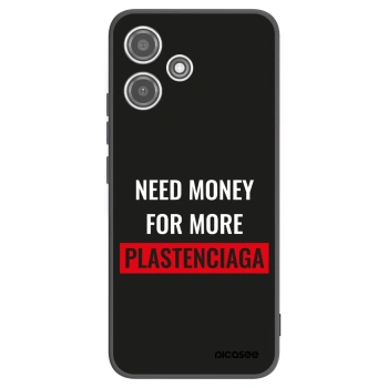 Picasee silikónový čierny obal pre Xiaomi Redmi 12 5G - More PLASTENCIAGA