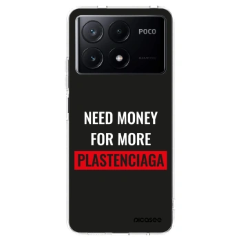 Picasee silikónový prehľadný obal pre Xiaomi Poco X6 Pro - More PLASTENCIAGA