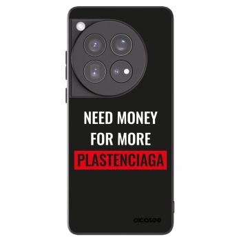 Picasee silikónový čierny obal pre OnePlus 12 5G - More PLASTENCIAGA