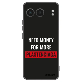 Picasee silikónový čierny obal pre OnePlus Nord 4 - More PLASTENCIAGA