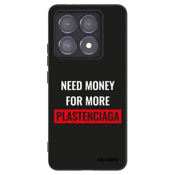 Picasee silikónový čierny obal pre Xiaomi 14T Pro - More PLASTENCIAGA