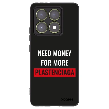 Picasee silikónový čierny obal pre Xiaomi 14T - More PLASTENCIAGA