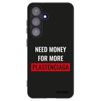 Picasee silikónový čierny obal pre Samsung Galaxy S25 5G - More PLASTENCIAGA