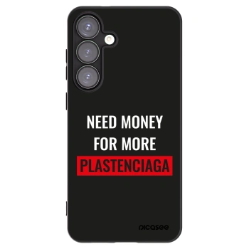 Picasee silikónový čierny obal pre Samsung Galaxy S25+ 5G - More PLASTENCIAGA