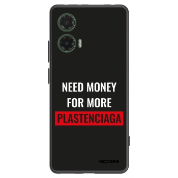 Picasee silikónový čierny obal pre Motorola Moto G35 5G - More PLASTENCIAGA