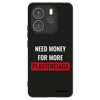 Picasee silikónový čierny obal pre Xiaomi Redmi Note 14 4G - More PLASTENCIAGA