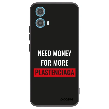 Picasee silikónový čierny obal pre Motorola Moto G34 5G - More PLASTENCIAGA