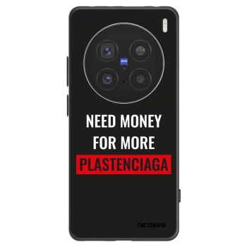 Picasee silikónový čierny obal pre Vivo X200 Pro - More PLASTENCIAGA