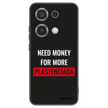 Picasee silikónový čierny obal pre Xiaomi Redmi Note 14S - More PLASTENCIAGA