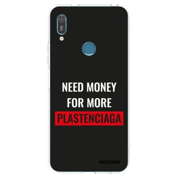 Picasee silikónový prehľadný obal pre Huawei Y6 2019 - More PLASTENCIAGA