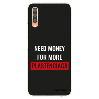 Picasee silikónový prehľadný obal pre Samsung Galaxy A70 A705F - More PLASTENCIAGA