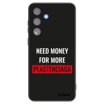 Picasee silikónový čierny obal pre Samsung Galaxy S25 FE 5G - More PLASTENCIAGA
