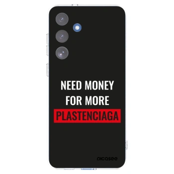 Picasee silikónový prehľadný obal pre Samsung Galaxy S25 FE 5G - More PLASTENCIAGA