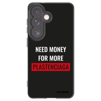 Picasee silikónový čierny obal pre Samsung Galaxy S26 - More PLASTENCIAGA